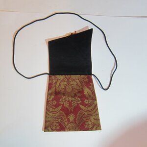 Foldover shoulder bag with diagonal design